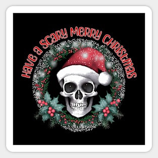 Scary Merry Christmas Sticker